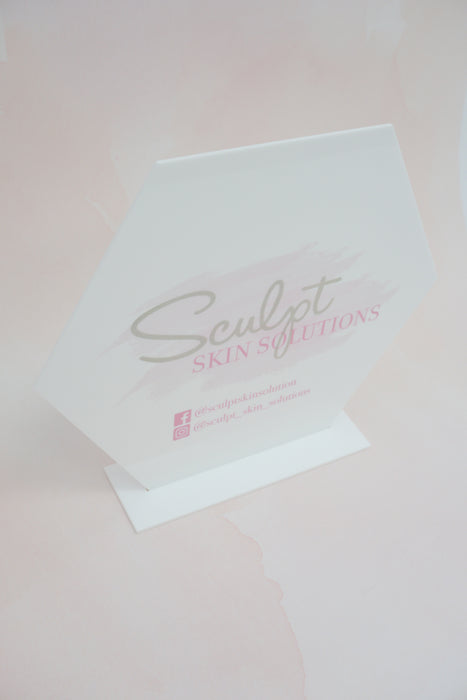 Custom Logo Acrylic Sign for Boutiques & Small Businesses