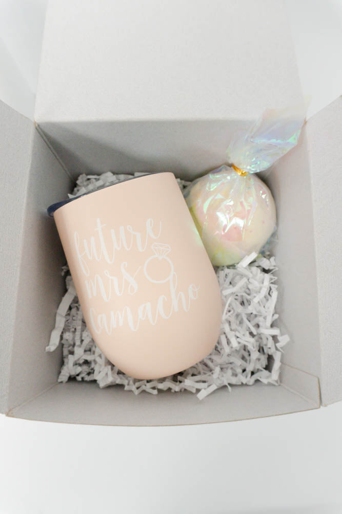 OMG You're Engaged Navy Engagement Gift Box