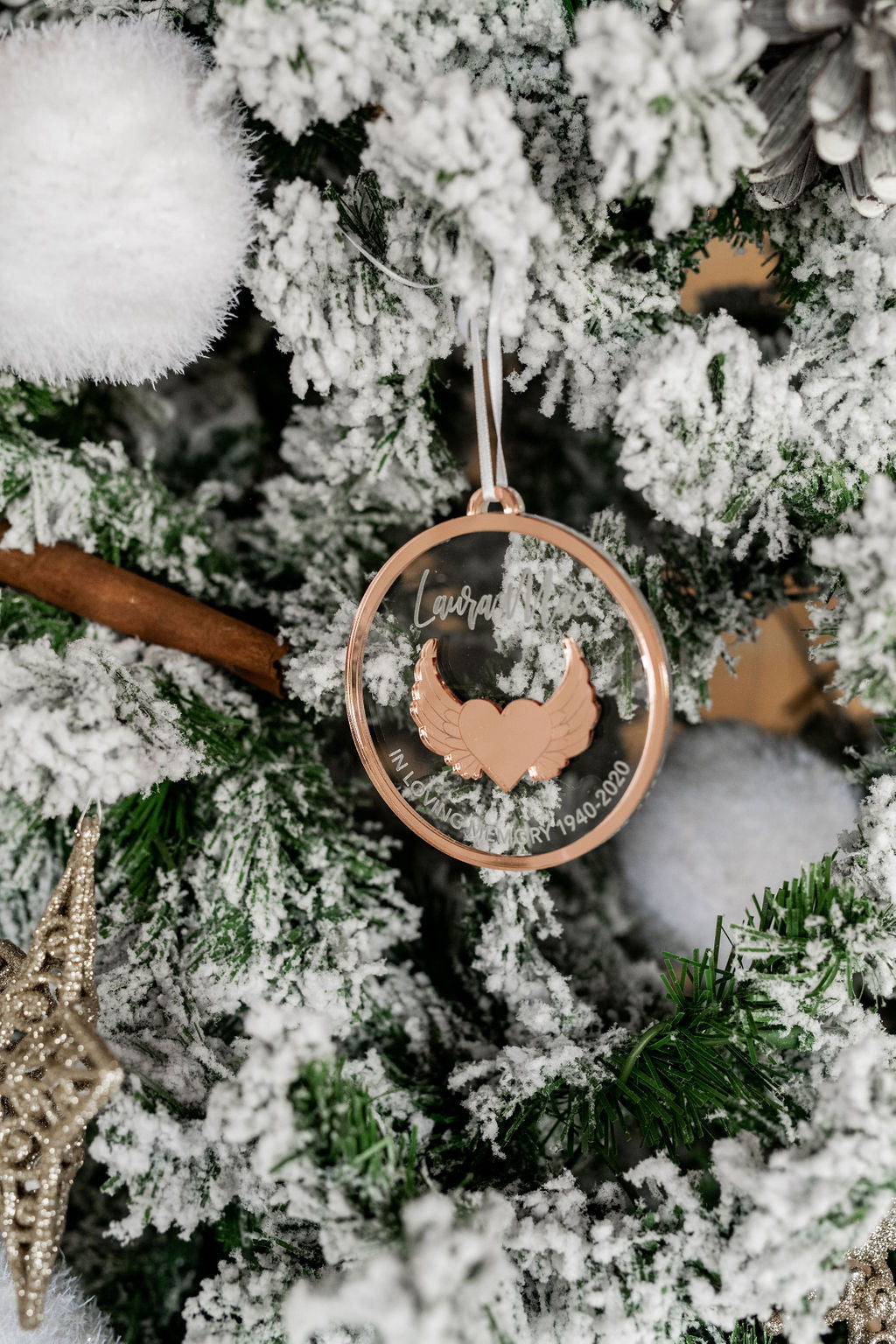 Loving Memory Of Engraved Christmas Bones