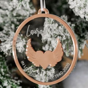 Loving Memory Of Engraved Christmas Bones