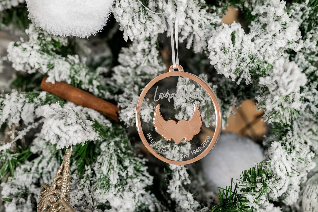 Loving Memory Of Engraved Christmas Bones