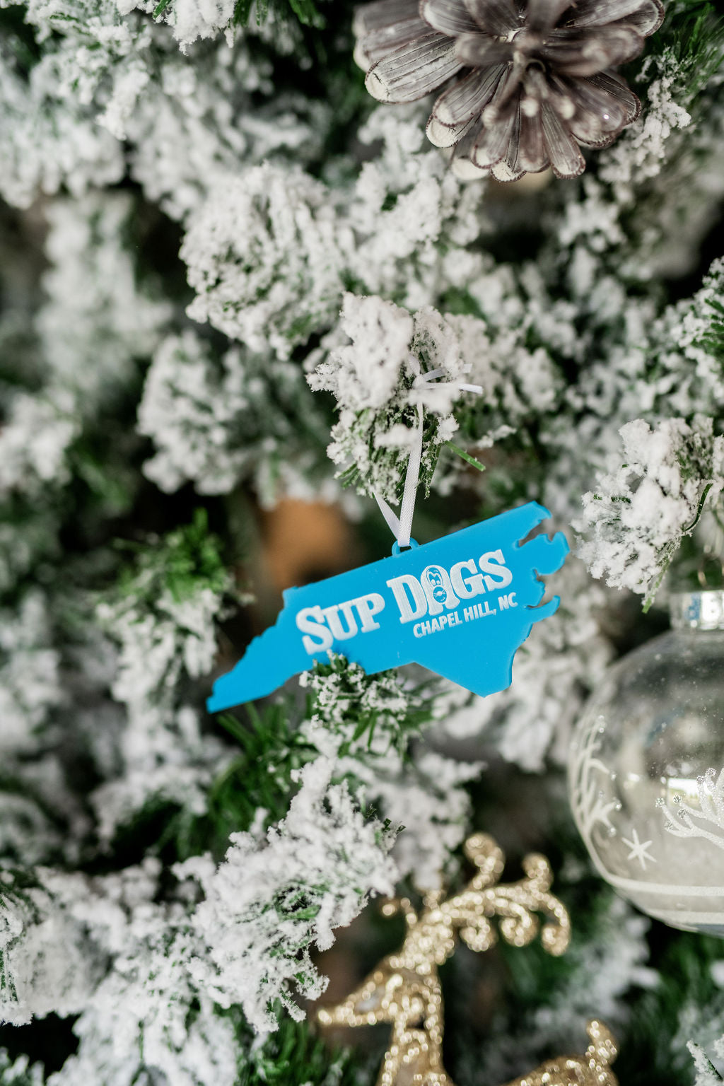 Sup Dogs Engraved Christmas Ornament