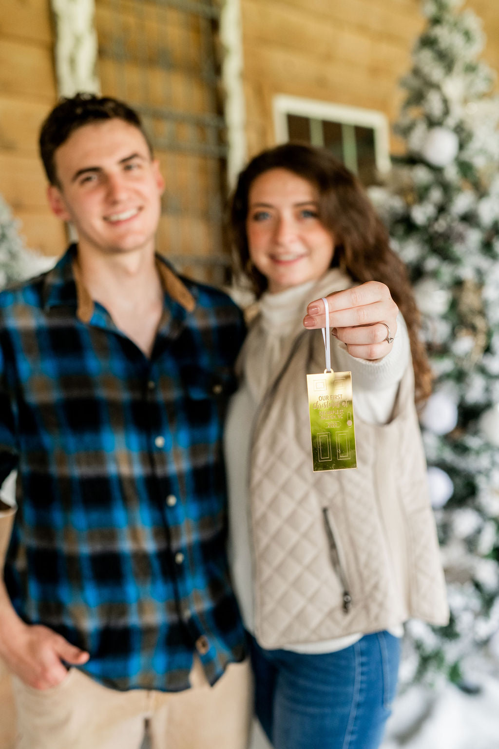 First Christmas at Our New Home Personalized Engraved Christmas Ornament