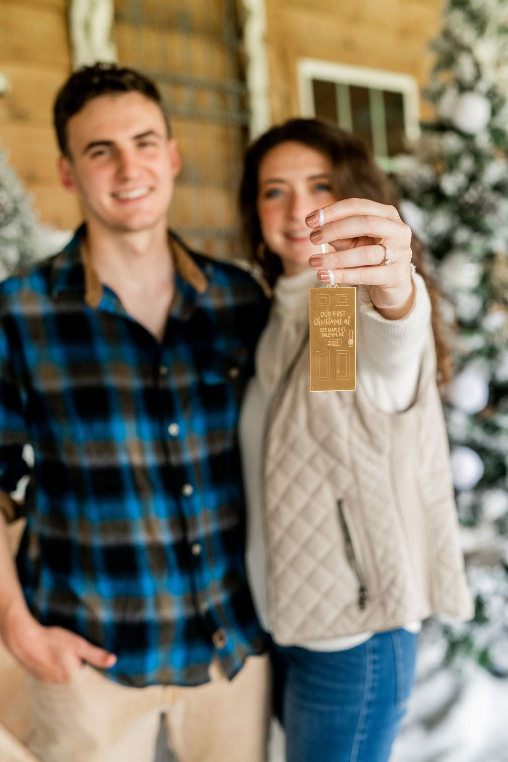 First Christmas at Our New Home Personalized Engraved Christmas Ornament