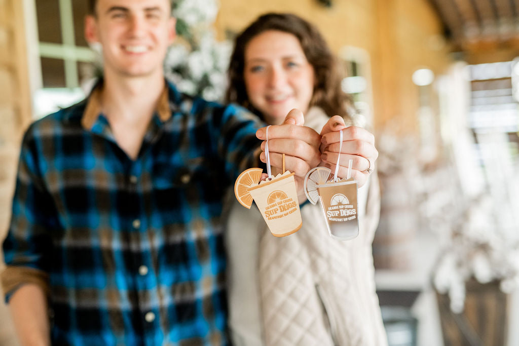 Sup Dogs Sup Crush Engraved Christmas Ornament