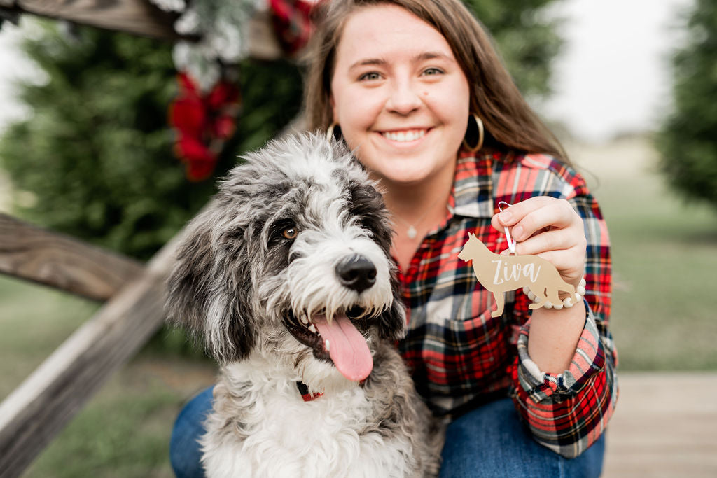 Personalized Dog Breed Engraved Christmas Ornament