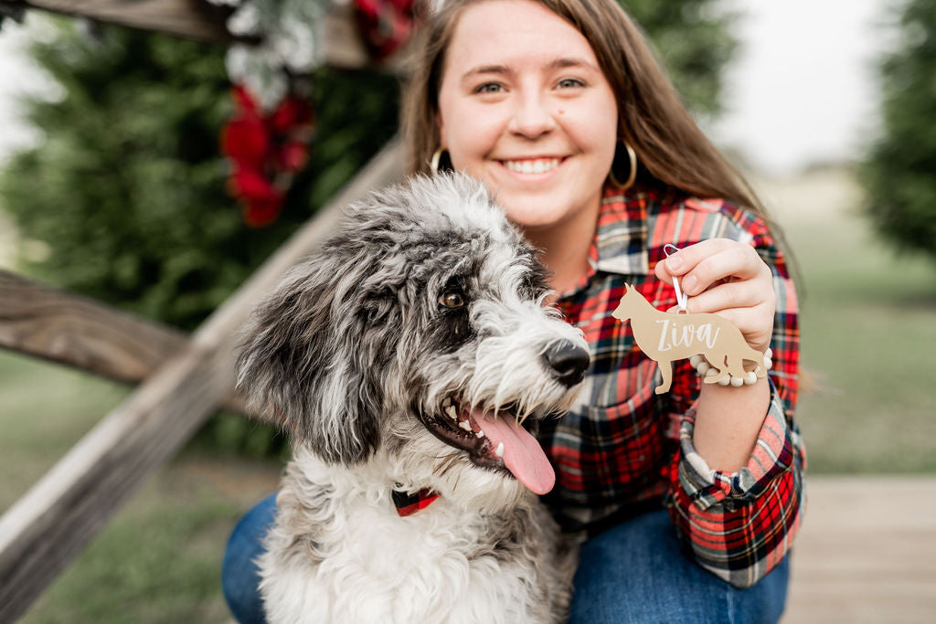 Personalized Dog Breed Engraved Christmas Ornament