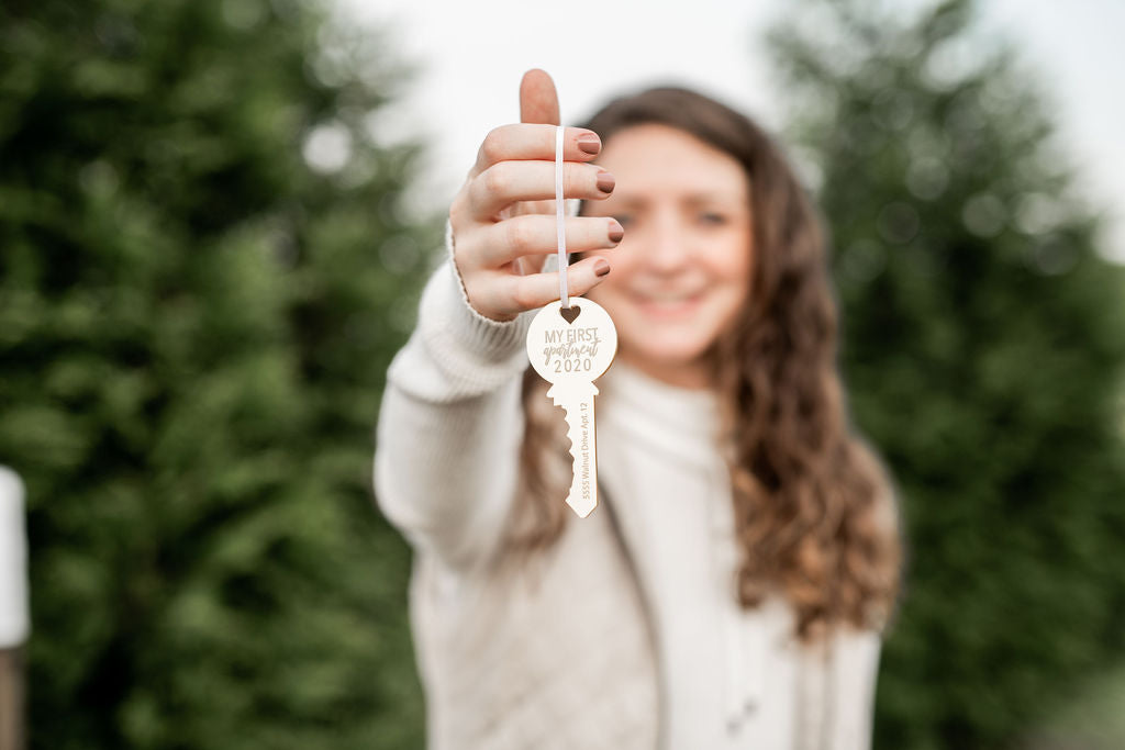 My First Apartment Personalized Engraved Christmas Ornament