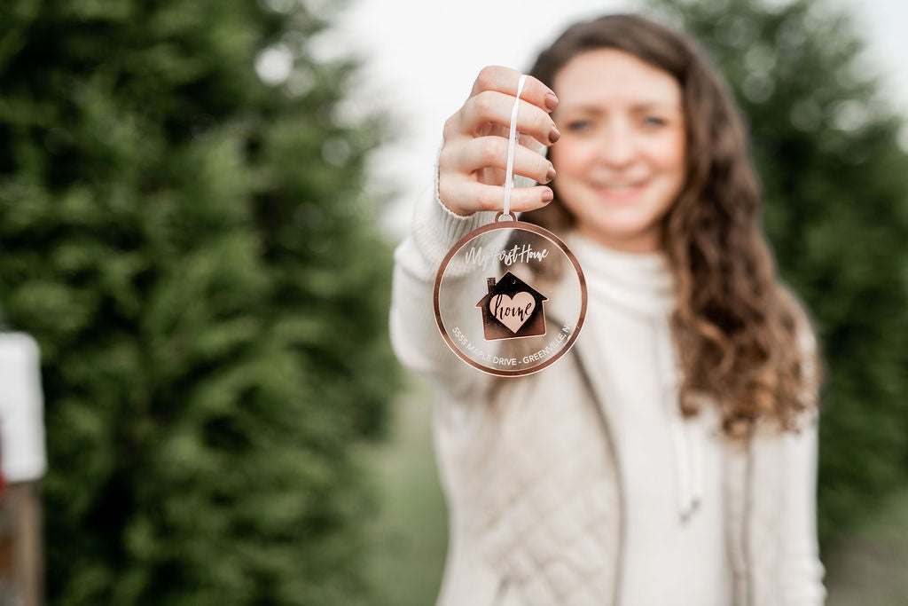 My First Home Personalized Engraved Christmas Ornament