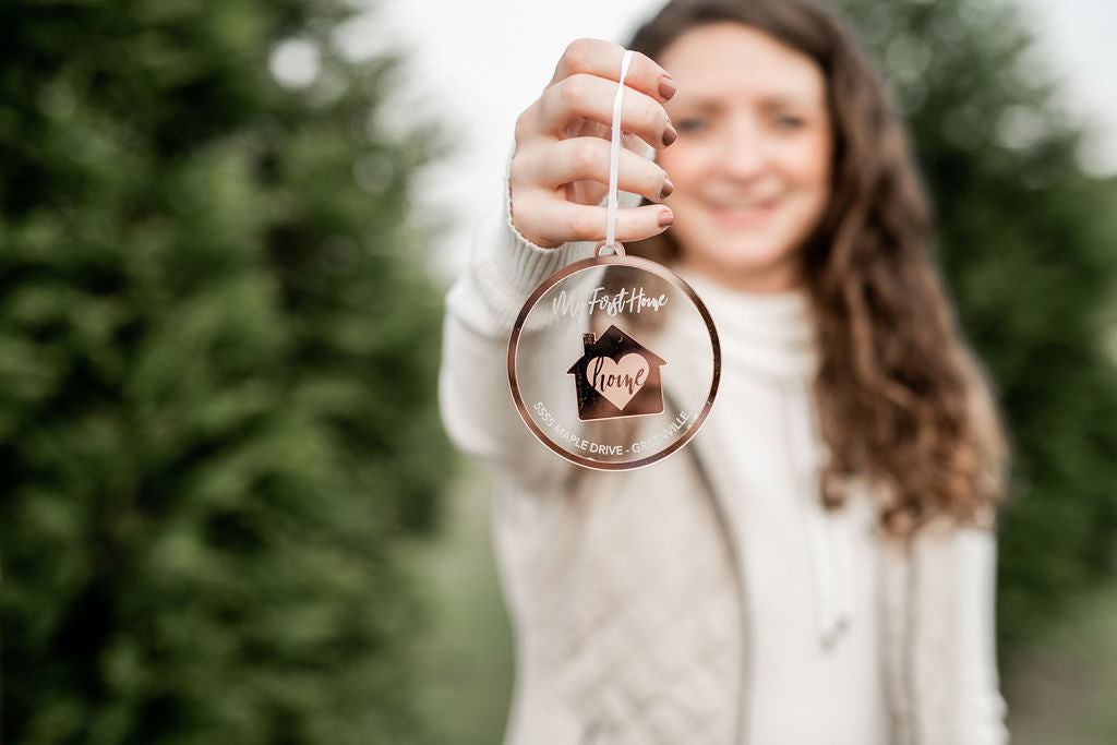My First Home Personalized Engraved Christmas Ornament