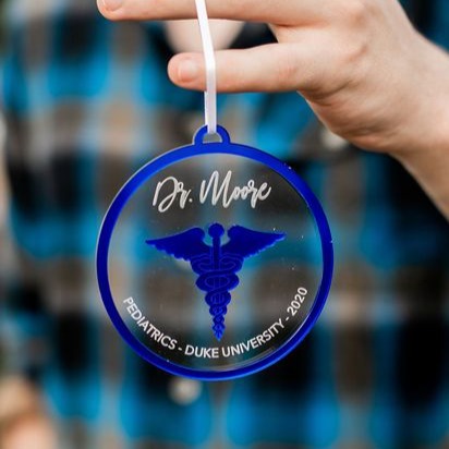 Doctor Personalized Engraved Christmas Ornament