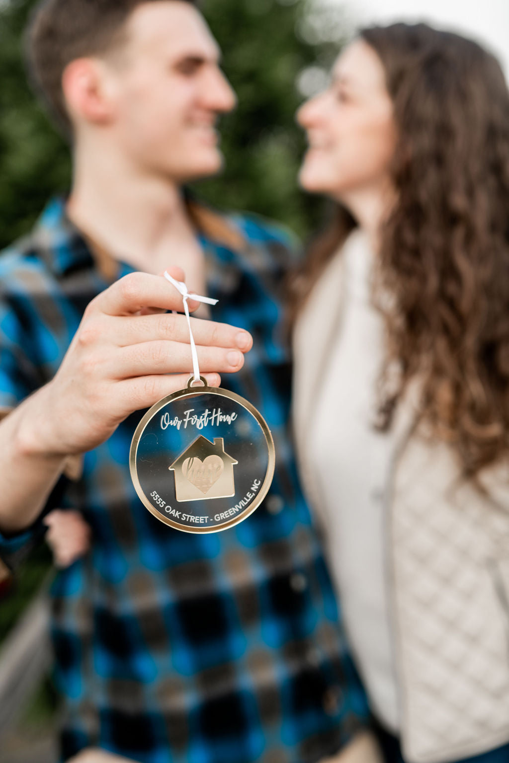 Our First Home Personalized Engraved Christmas Ornament