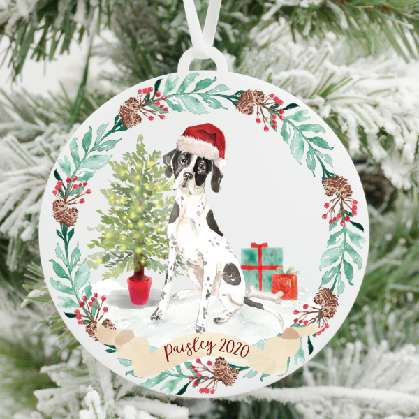 English Pointer Christmas Ornament