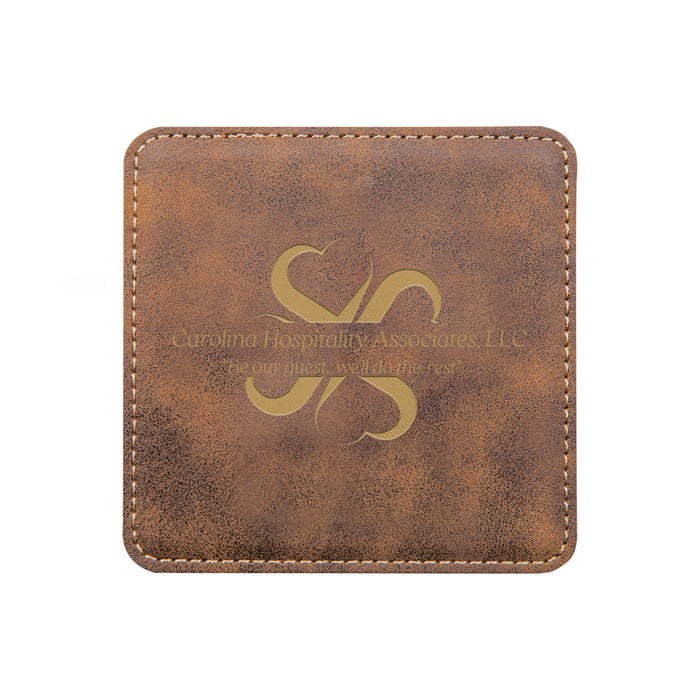 Engraved Leather Coaster - CHA