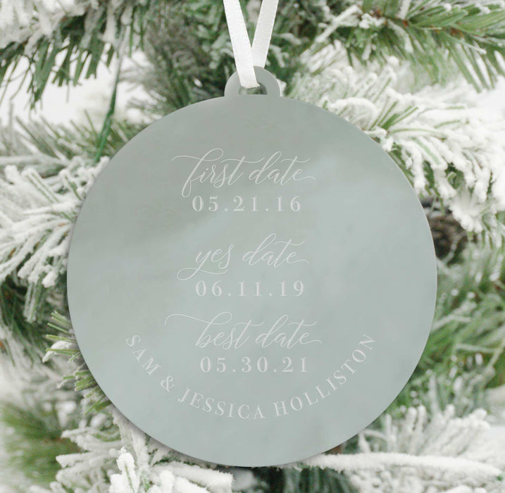 Dates Christmas Ornament