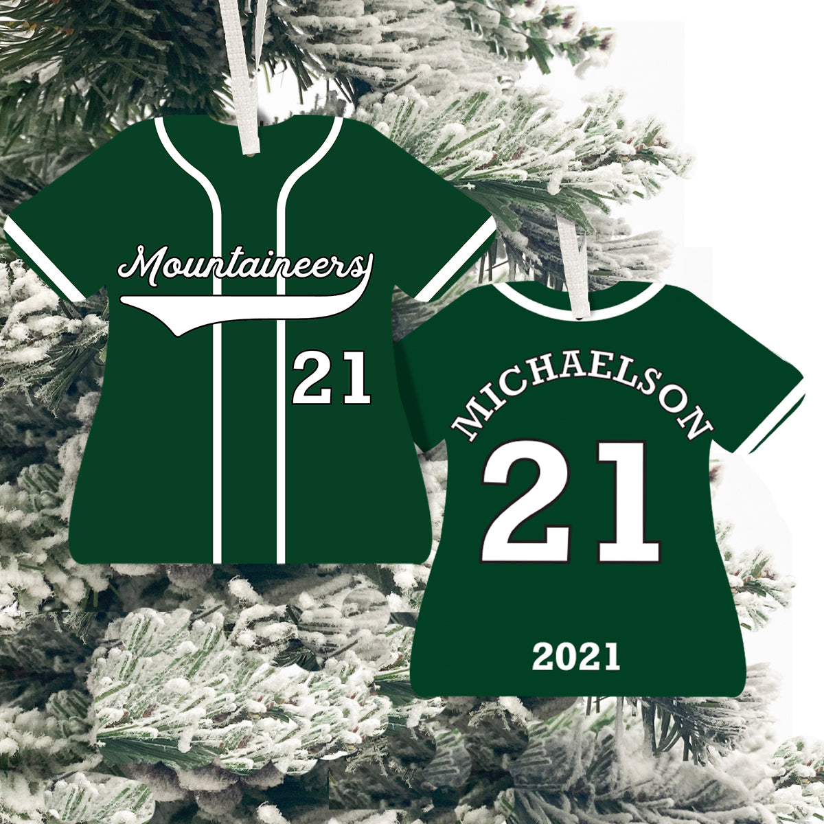 Baseball Jersey Ornament