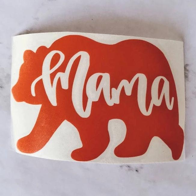 Mama Bear Vinyl Decal