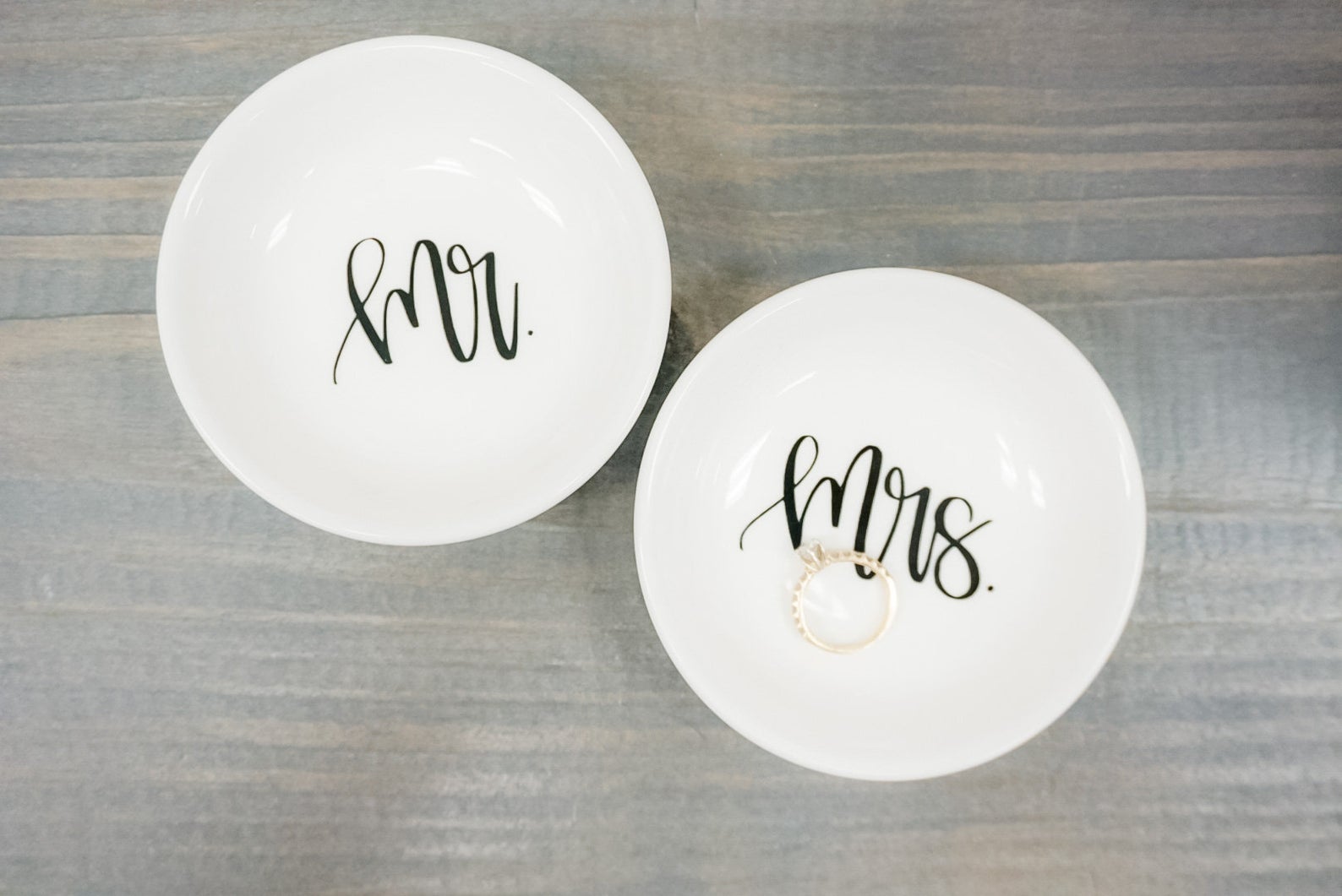 Mr and Mrs Ring Dish Set