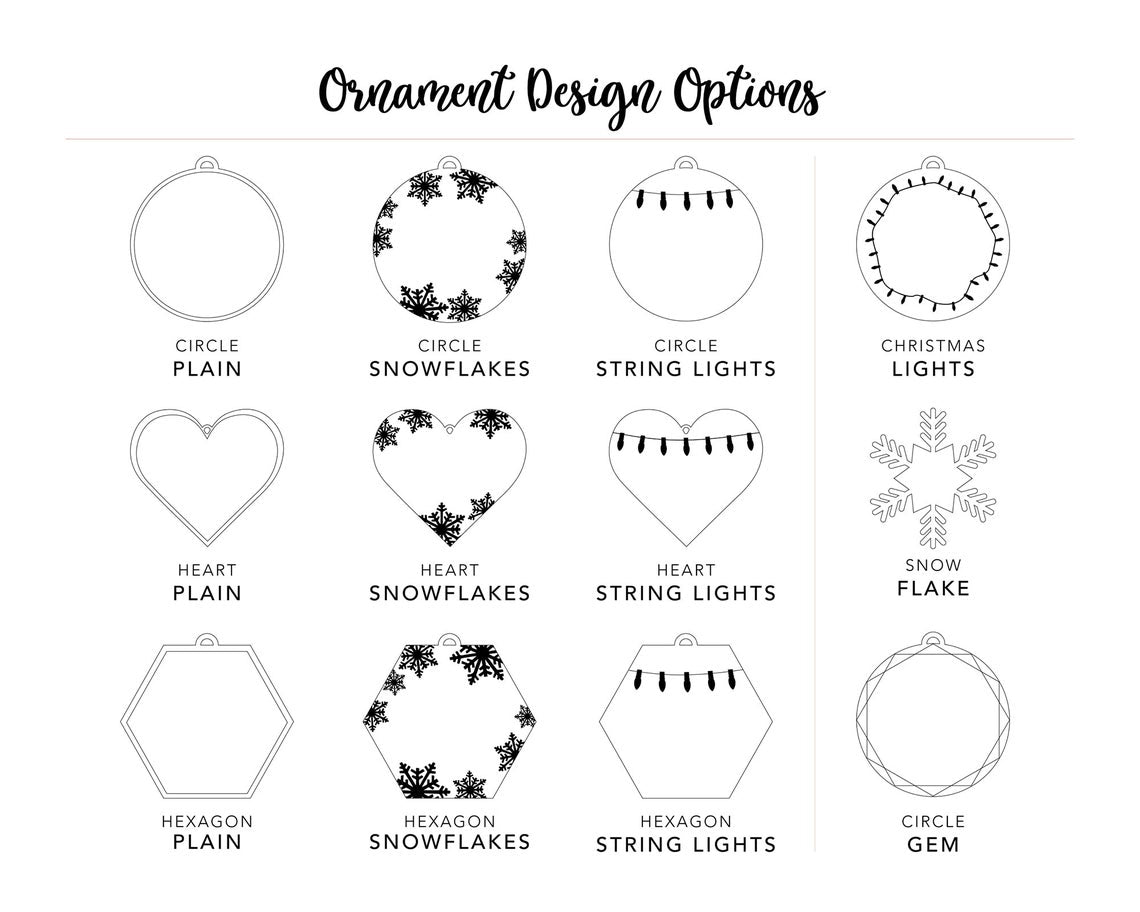 Grandma and Grandpa EST Engraved Christmas Ornament