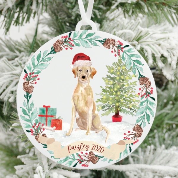 Labrador Retriever - Yellow Christmas Ornament