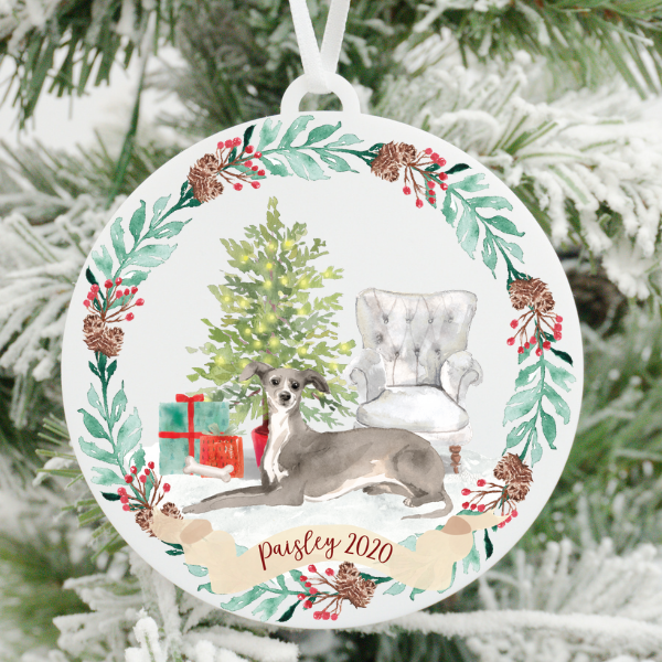 Italian greyhound ornament hotsell