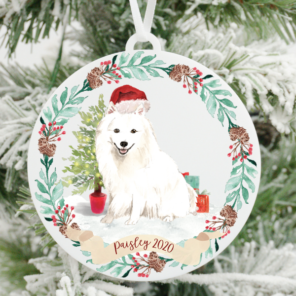 Japanese Spitz Christmas Ornament