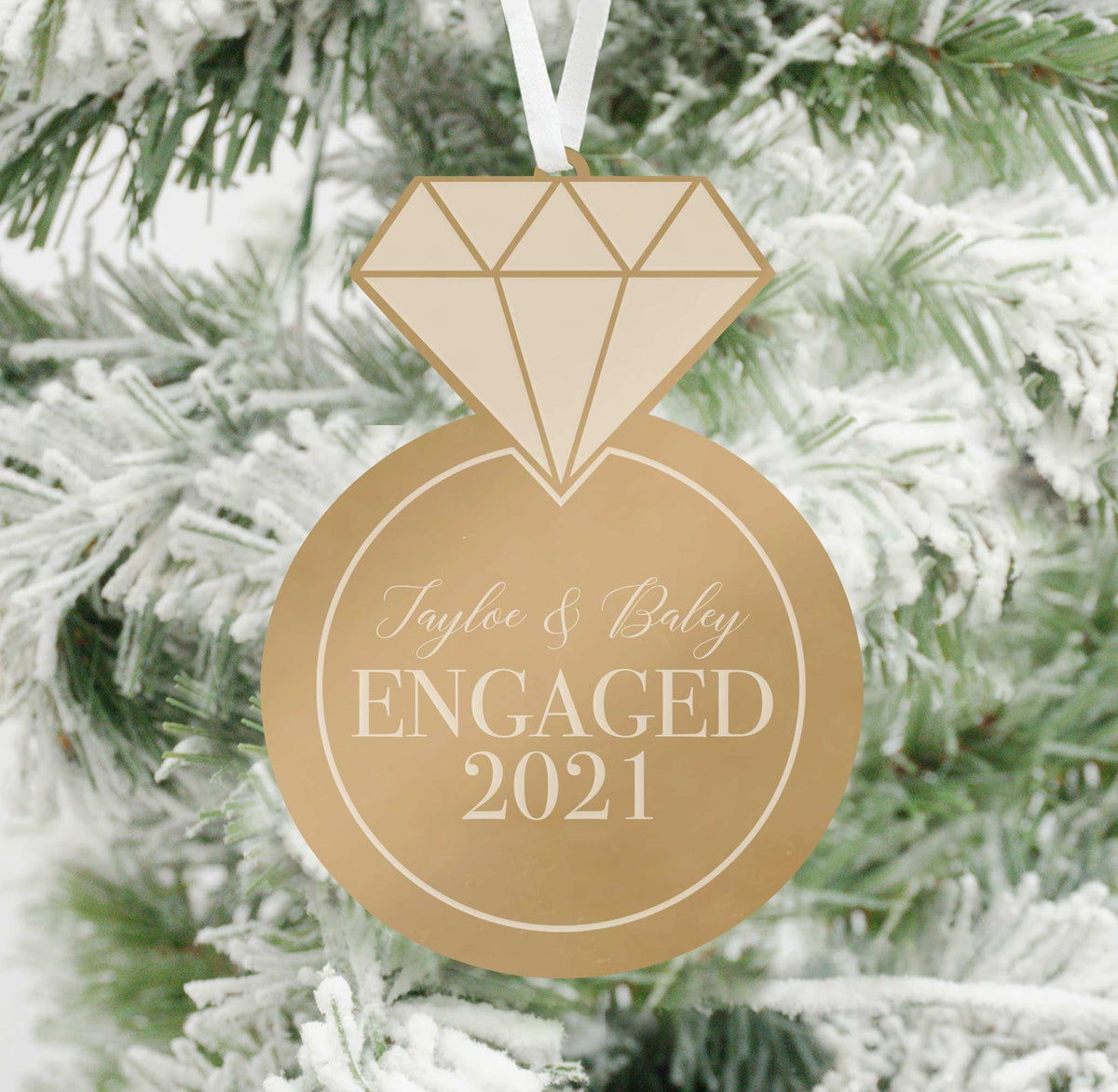 Engaged Ring Ornament