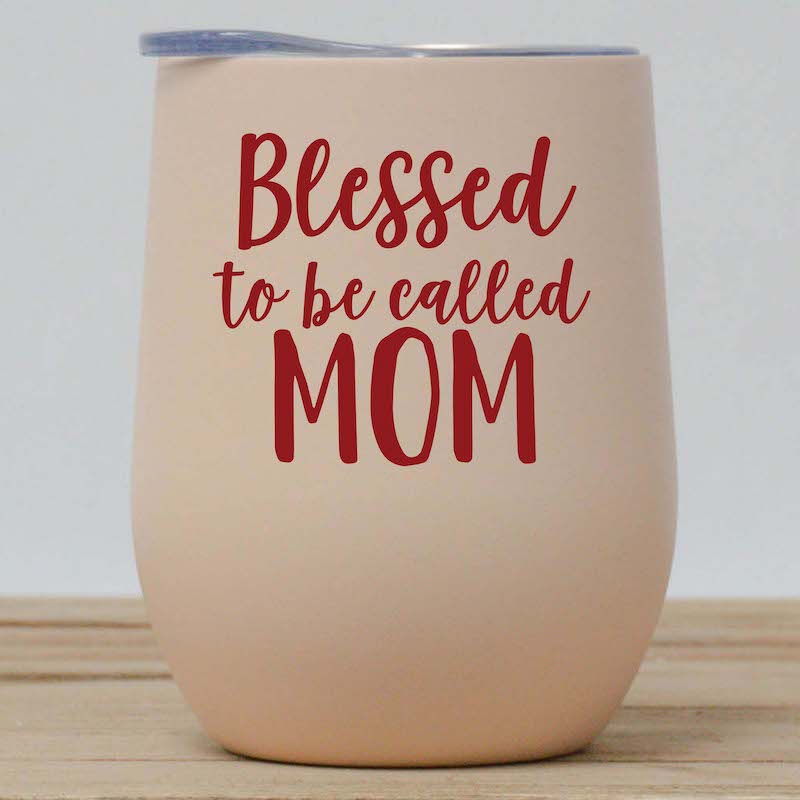 Blessed Mom Wine Tumbler