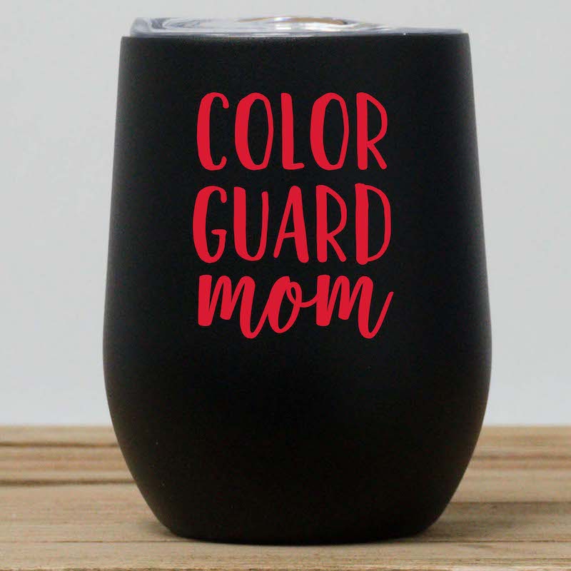 Color Guard Mom Wine Tumbler