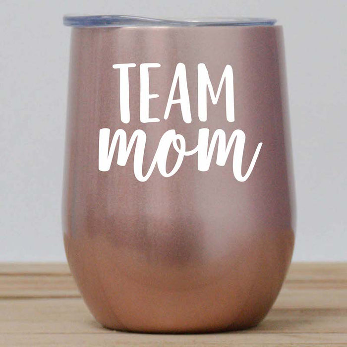 Team Mom Wine Tumbler