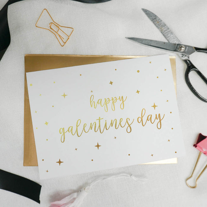 Happy Galentine's Day Foiled Card
