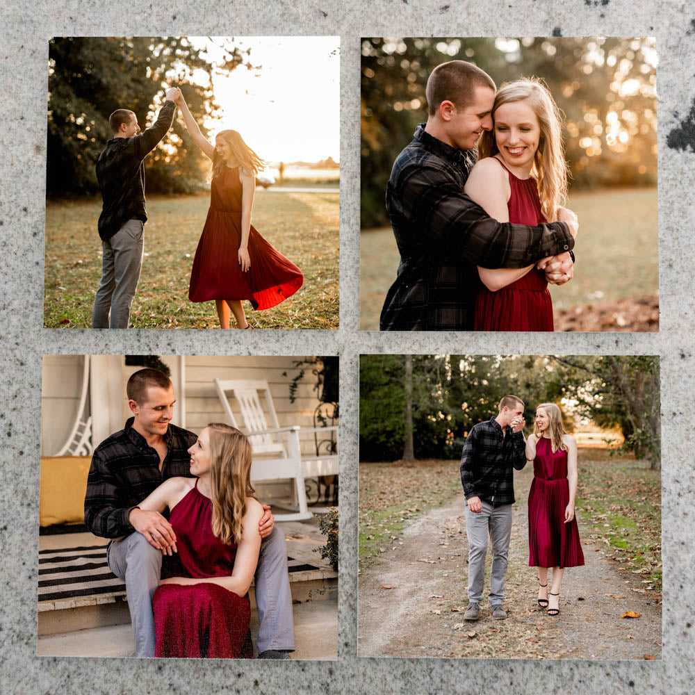 Printed Couple Photo Acrylic Tiles