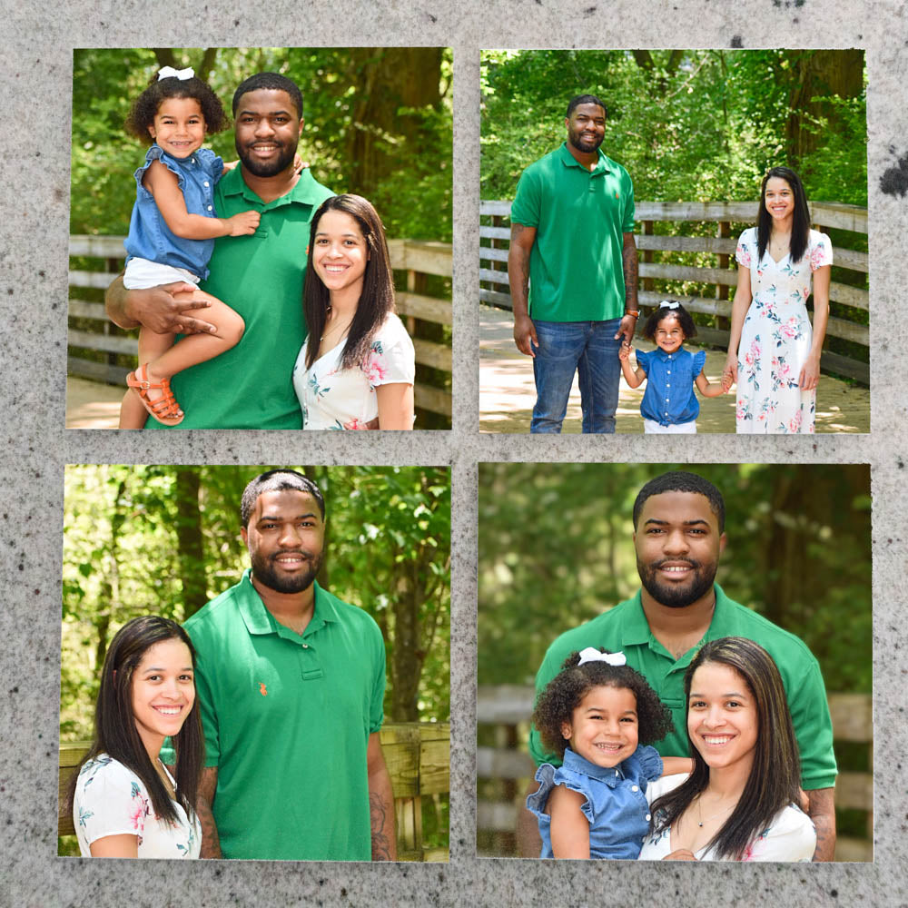 Printed Family Photo Acrylic Tiles