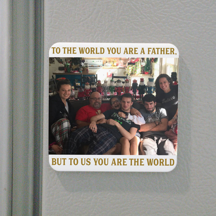 Personalized Father Photo Magnet