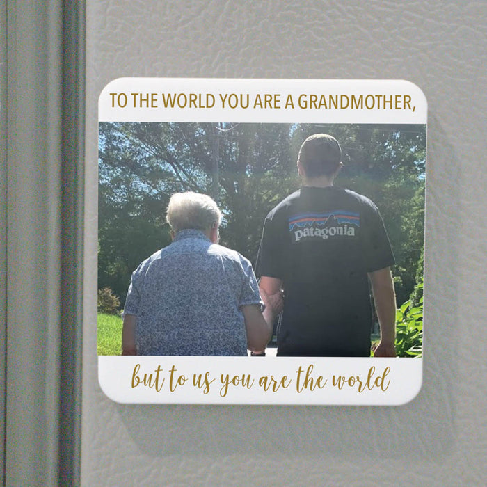 Personalized Grandmother Photo Magnet