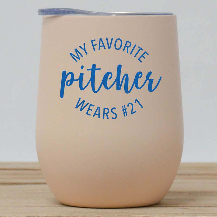 Baseball Mom Custom Wine Tumbler
