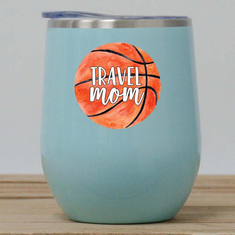 Basketball Travel Mom Wine Tumbler