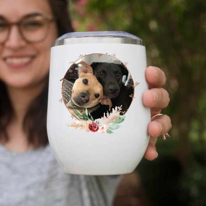 Pet Photo Wine Tumbler