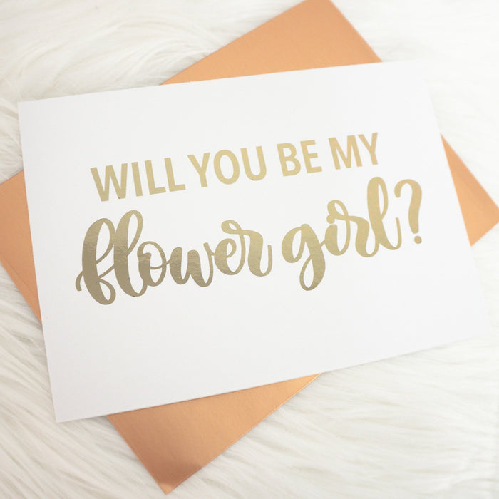 Will You Be My Flower Girl? Foiled Card & Envelope