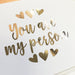 You Are My Person Grey's Anatomy Inspired Foiled Card & Envelope 2