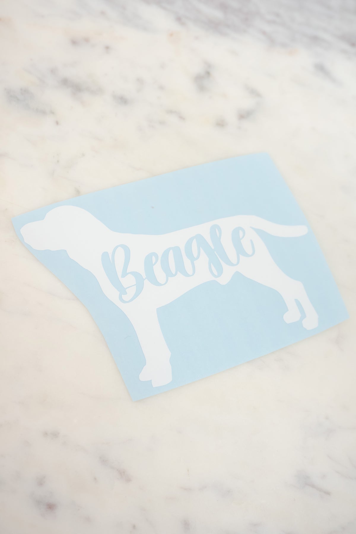 Beagle Dog Mom Vinyl Decal