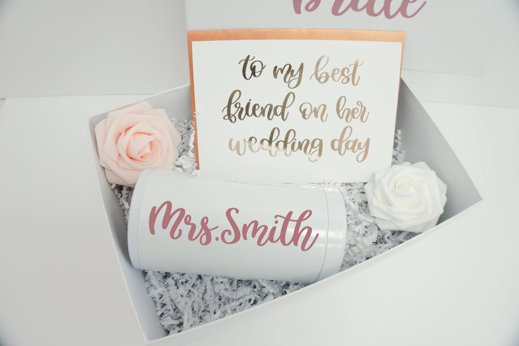 To My Best Friend on Her Wedding Day Gift Box
