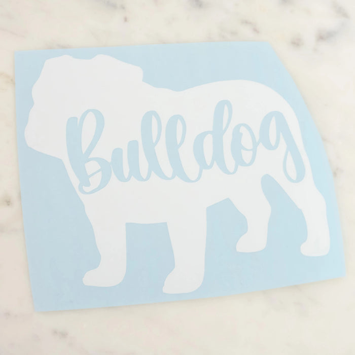 Bulldog Dog Mom Vinyl Decal