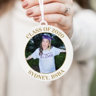 Personalized Graduation Photo Christmas Ornament