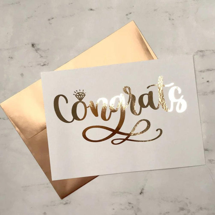 Signature Congrats Foiled Card and Envelope