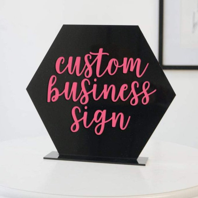 Custom Acrylic Sign for Boutiques &amp; Small Businesses