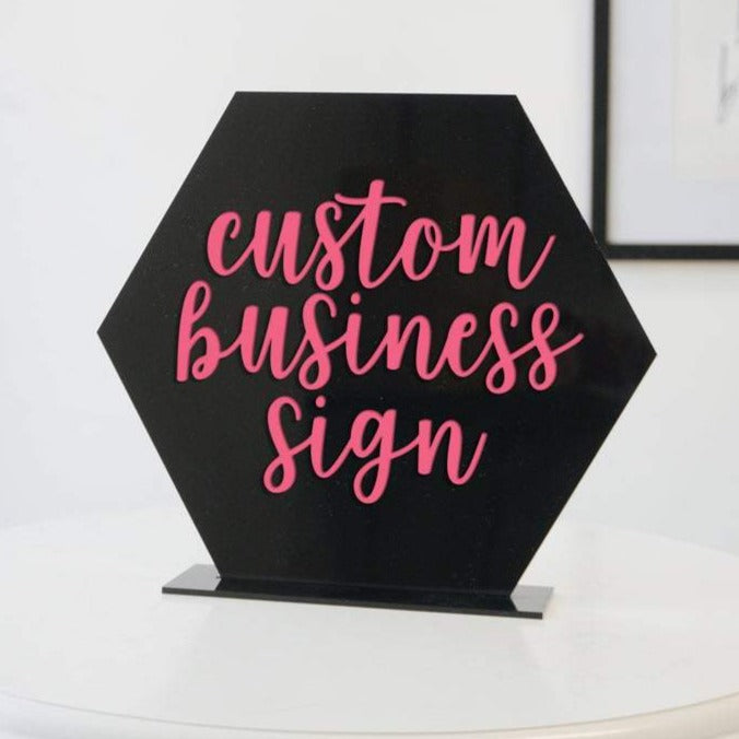 Custom Acrylic Sign for Boutiques & Small Businesses