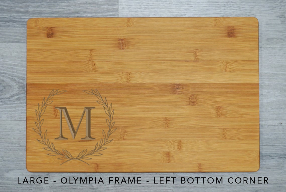 Personalized Initial Cutting Board