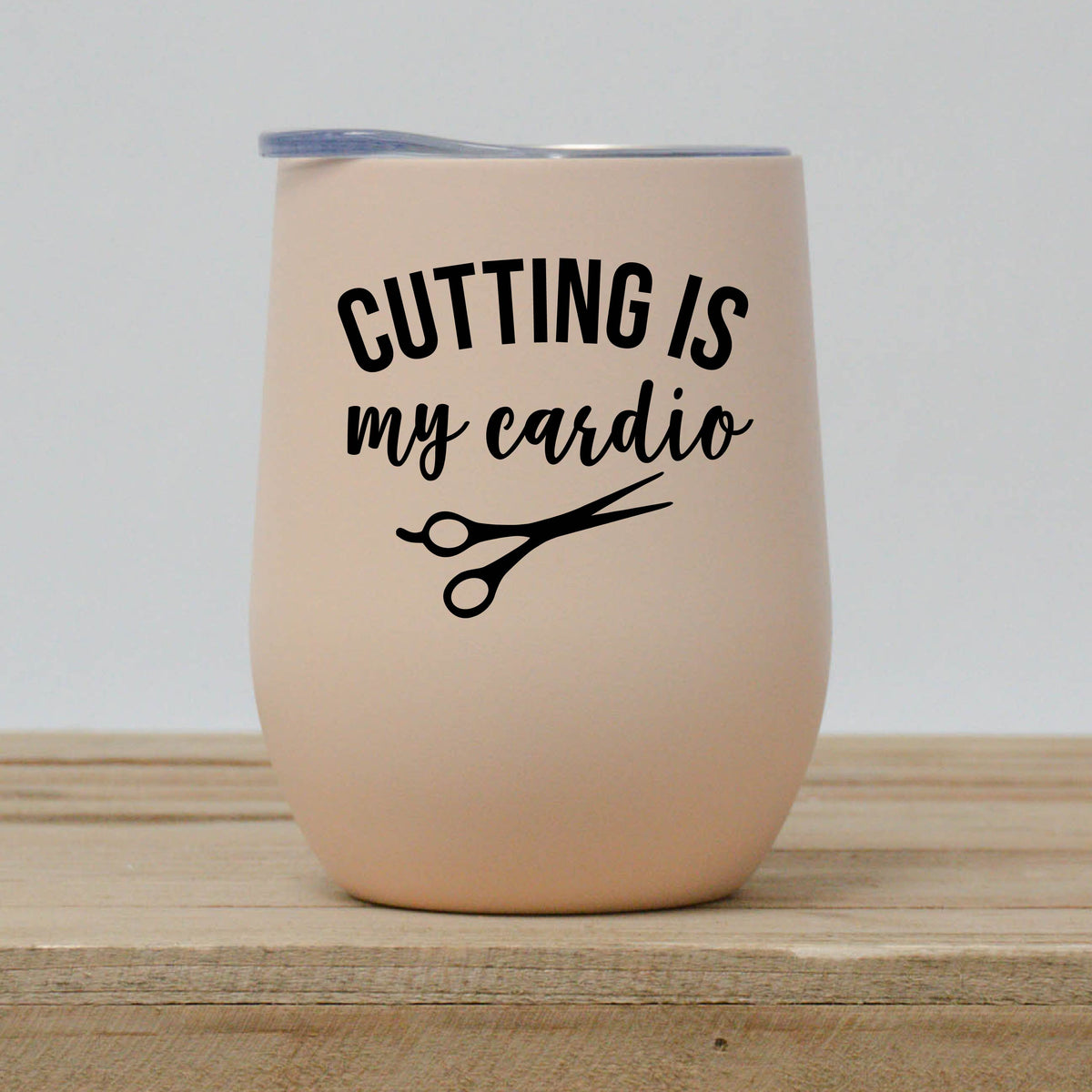 Cutting is My Cardio Hair Stylist Wine Tumbler