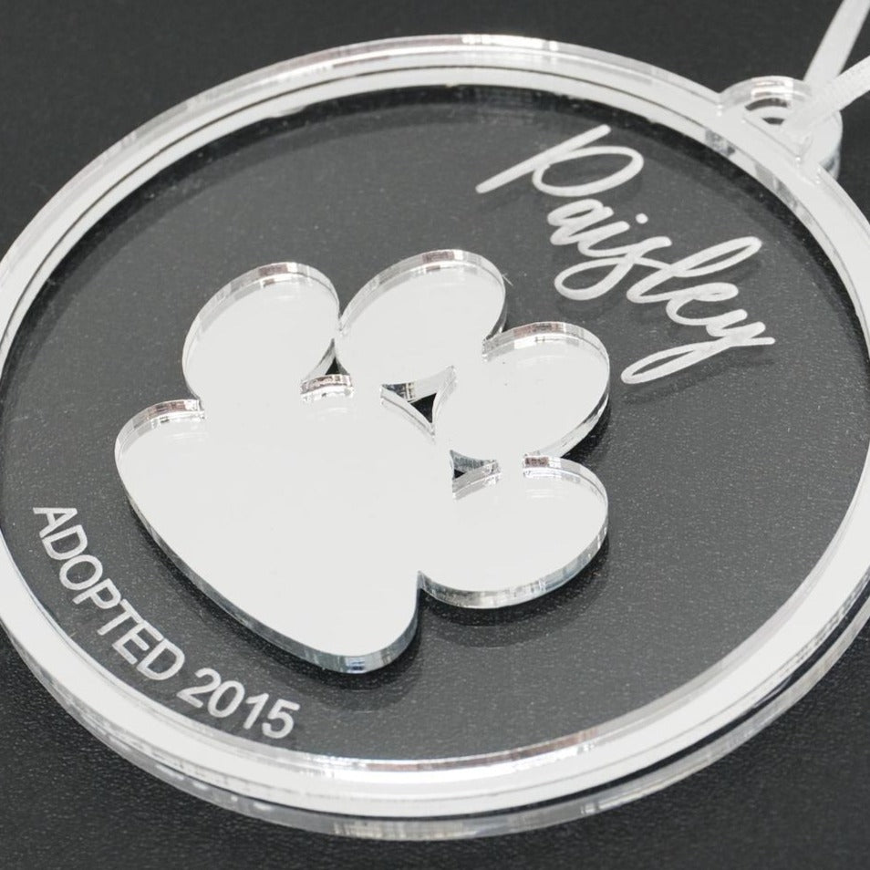 Personalized Pet Engraved Christmas Ornament